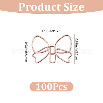 100шт железная скрепка&nbsp;AJEW-CP0009-60RG-1