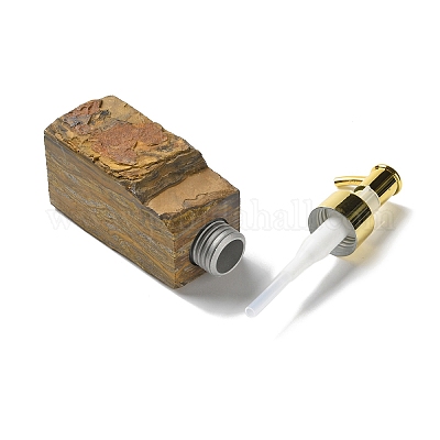 Сырой натуральный тигровый глаз насос пресс бутылки G-B131-02D-1