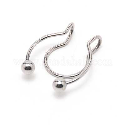 Проволочное кольцо в носу для девочек-подростков&nbsp;LS-AJEW-TAC0029-08P-1