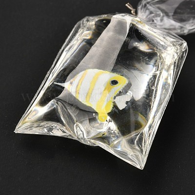 Кулоны из смолы с железным прыжковым кольцом RESI-A015-03C-1