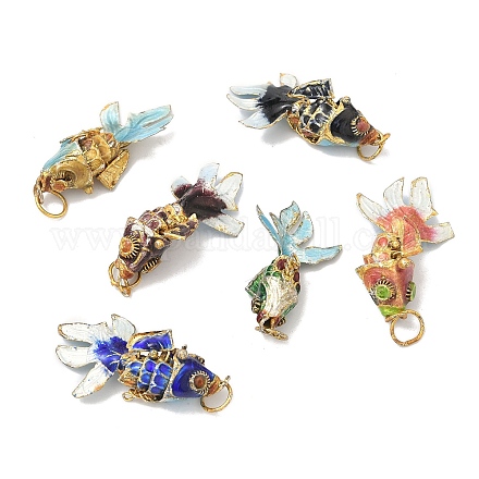 Латунные перегородчатые подвески KK-K416-01G-1