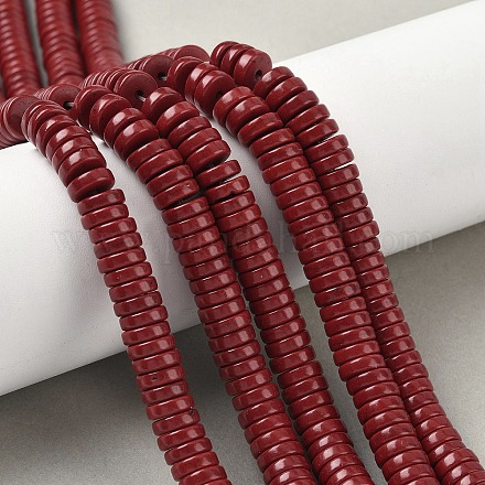 Нити окрашенных бусин из натурального магнезита&nbsp;G-M448-F01-02-1