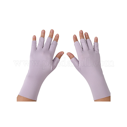 Перчатки без пальцев из полиэстера&nbsp;AJEW-WH20020-189B-1