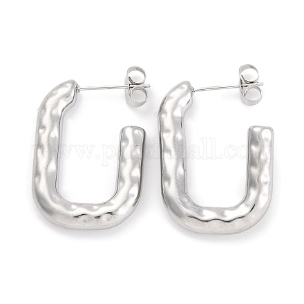 Серьги-гвоздики из нержавеющей стали 304 EJEW-H013-23P-1