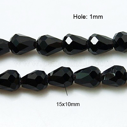 Хрусталя бисер нитей&nbsp;GLAA-D034-15x10mm-14-1