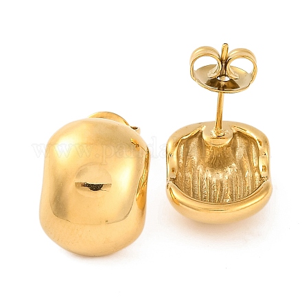 Серьги-гвоздики из нержавеющей стали 304 с ионным покрытием (IP) EJEW-G395-18G-1