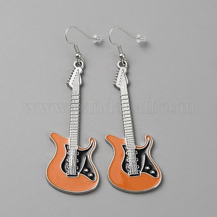 Болтающийся серьги сплава эмали EJEW-WH0015-68P-03-1