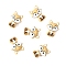 6Pcs Silicone Beads, Cartoon Fox, Pale Goldenrod, 29.5x23.5x16.5mm, Hole: 2mm
