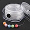 Round Elastic Crystal Thread, Jewelry Beading Cords, For Stretch Bracelet Making, Clear, 0.5mm, about 131.23 Yards(120m)/pc