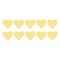 Silicone Beads, DIY Nursing Necklaces Making, Heart, Yellow, 14x14mm, 10pcs/bag