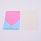 Paper Greeting Cards, for Thanksgiving Day, Heart with Word Pattern, Light Sky Blue, fold: 8.5x9.7cm, unfold: 13.5x9.7x0.03cm