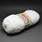 Soft Hand Knitting Yarns, with Cotton, PAN Fiber and Coff Extract, White, 2.5mm, about 100g/roll, 5rolls/bag