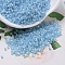 MIYUKI Delica Beads, Cylinder, Japanese Seed Beads, 11/0, (DB0057) Aqua Lined Crystal AB, 1.3x1.6mm, Hole: 0.8mm, about 10000pcs/bag, 50g/bag
