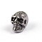 Retro Skull 304 Stainless Steel European Large Hole Beads, Antique Silver, 12x9mm, Hole: 3.5mm