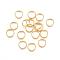 304 Stainless Steel Jump Rings, Open Jump Rings, Real 18K Gold Plated, 24 Gauge, 4x0.5mm