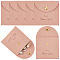 10Pcs Velvet Pouches with Snap Button, Jewelry Storage Supplies, Square, Dark Salmon, 8x8x0.8cm