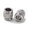 Non-Tarnish 303 Stainless Steel European Beads, Large Hole Beads, Column, Stainless Steel Color, 7x8mm, Hole: 4.2mm