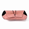 Imitation Leather Glasses Case, Multifunctional Storage Bag, for Eyeglass, Sun Glasses Protector, Trapezoid, Pink, 165x82x28.7mm