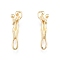 Alloy Pendants, Couple Charms, Light Gold, 26x7.5x6mm, Hole: 1.2x2.5mm and 2x5mm
