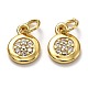 Латунные микро проложить кубического циркония подвески ZIRC-H119-09-2