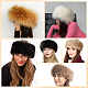 1шт. Теплые повязки на голову из пряжи из искусственного меха&nbsp;COHT-CY0001-01D-4