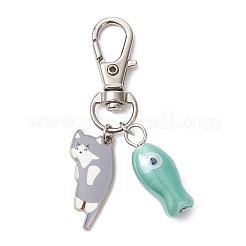 Подвесные украшения из сплава эмали&nbsp;HJEW-JM04182