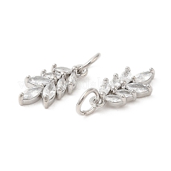 Подвески из кубического циркония с покрытием из латуни&nbsp;KK-Z026-02P