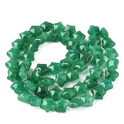 Окрашенные нити из натурального малайзийского нефрита в виде звездочек&nbsp;G-Z080-A01-05