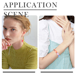 36 шт. 9-х цветные трехцветные европейские бусины из смолы&nbsp;RESI-TA0004-41