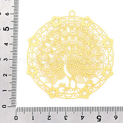 Латунные филигранные большие кулоны&nbsp;KKC-T003-12G