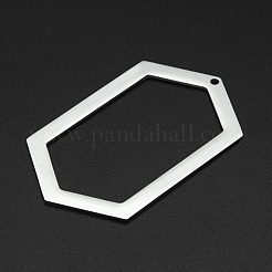 Большие подвески из нержавеющей стали 201 с открытым задним безелем STAS-R111-LA083