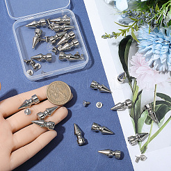 20 шт. шипы из цинкового сплава с винтовыми шпильками&nbsp;FIND-GF0008-53B