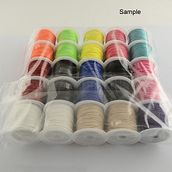 Корейская вощеной шнуры полиэфирные&nbsp;YC-R004-1.0mm-02