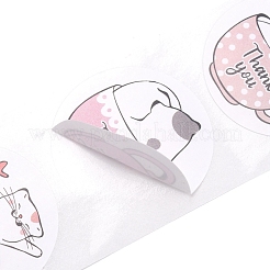 500 очаровательная круглая мультяшная наклейка в 6 дизайнах&nbsp;LS-DIY-B010-01