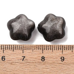 Бусины из натурального серебристого обсидиана&nbsp;G-A310-04A