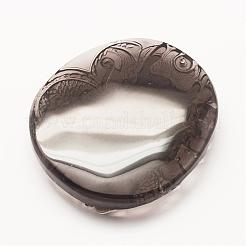 Резные натуральные обсидианские большие подвески&nbsp;G-G660-57