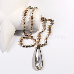 Подвеска в виде капли из стекла в богемном стиле FS-WG767EC-03