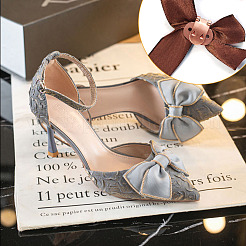 60 шт. железные плоские пустые зажимы для обуви&nbsp;JX109A