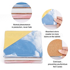 Коврик для чашки из фарфора&nbsp;DJEW-CP0001-02