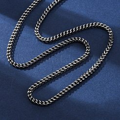 Ожерелья из цепочек пшеницы из нержавеющей стали 304 толщиной 2.5 мм&nbsp;NJEW-Q013-16B