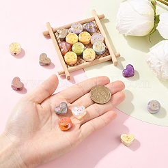 20шт 2 стиля непрозрачные акриловые европейские бусины&nbsp;OACR-YW0004-39