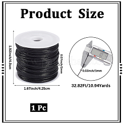 Шнур из искусственной кожи длиной 10 метр.&nbsp;LC-CL0001-03A