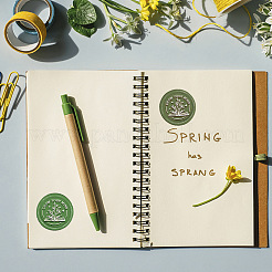 Латунная восковая печать штамп с ручкой&nbsp;AJEW-WH0184-0966