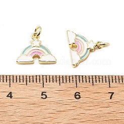 Латунь эмаль подвески&nbsp;KK-L237-028G-04