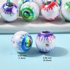 10 шт. напечатанные акриловые бусины&nbsp;OACR-YW0005-02