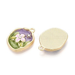 Подвески из сплава со стразами и эмалью&nbsp;ENAM-N065-08KCG