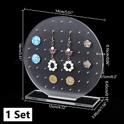 Акриловая подставка для серег&nbsp;EDIS-WH0023-01A