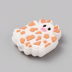 Пластиковые бусины из ПВХ на тему Хэллоуина&nbsp;SIL-SZC0005-14M