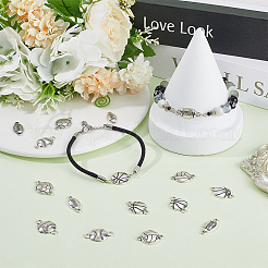 50 шт. 5 стиля тибетский стиль спортивный мяч сплав соединительные подвески&nbsp;TIBE-SC0001-95