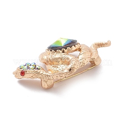 Броши из змеиного сплава со стразами&nbsp;LS-JEWB-E041-03KCG